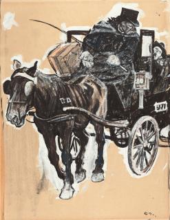 Eduard Thöny - Berliner Droschken