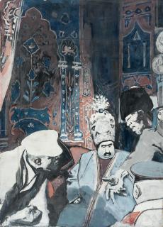 Eduard Thöny - Der Schah von Persien und seine russischen Ratgeber