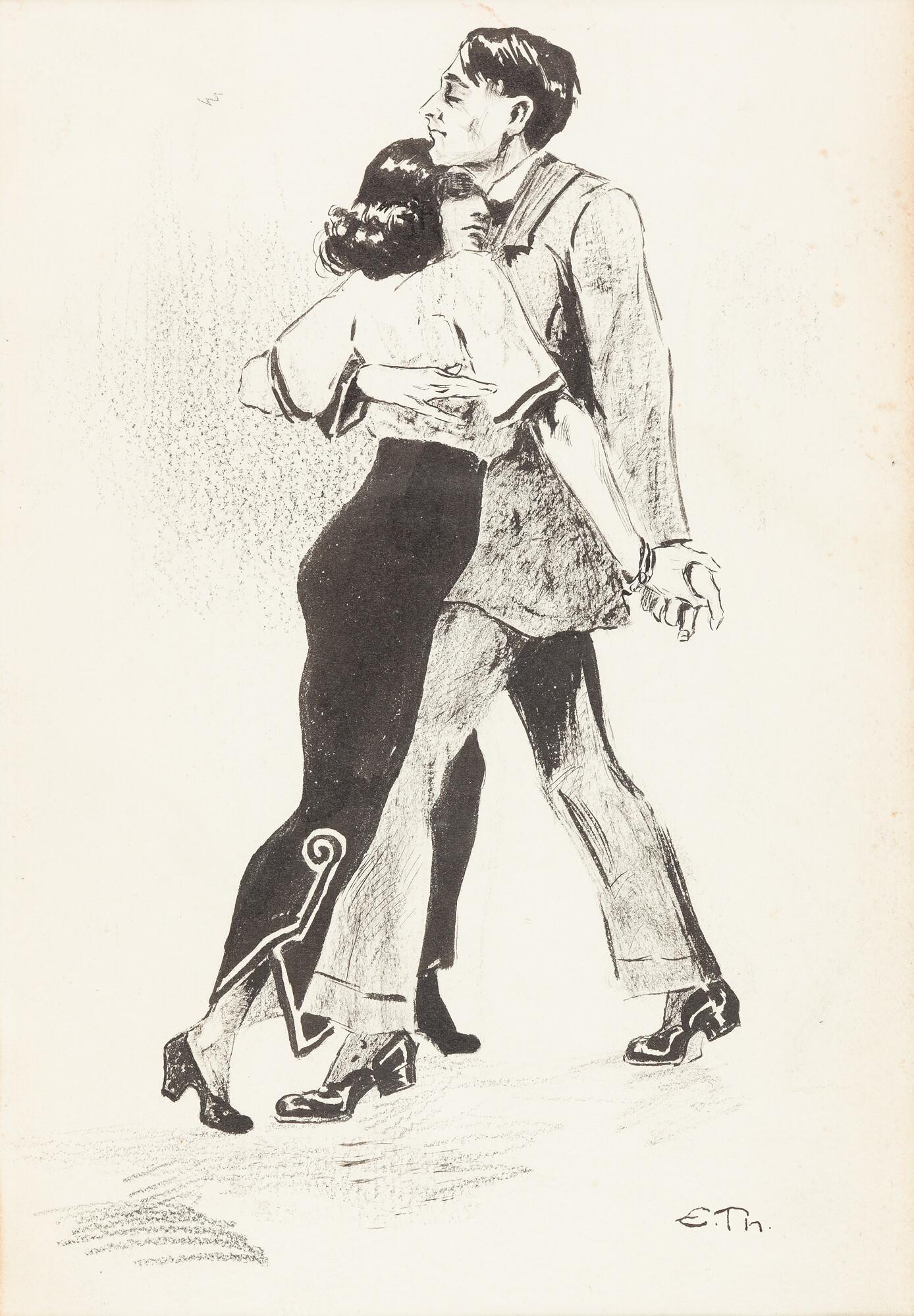 Eduard Thöny - Tanzendes Paar