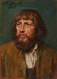 Eduard von Gebhardt - Bauernportrait.