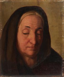 Eduard von Gebhardt - Bildnis einer alten Frau.