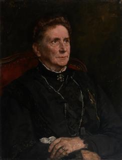 Eduard von Gebhardt - Bildnis einer Dame.