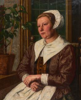 Eduard von Gebhardt - Frauenbildnis.