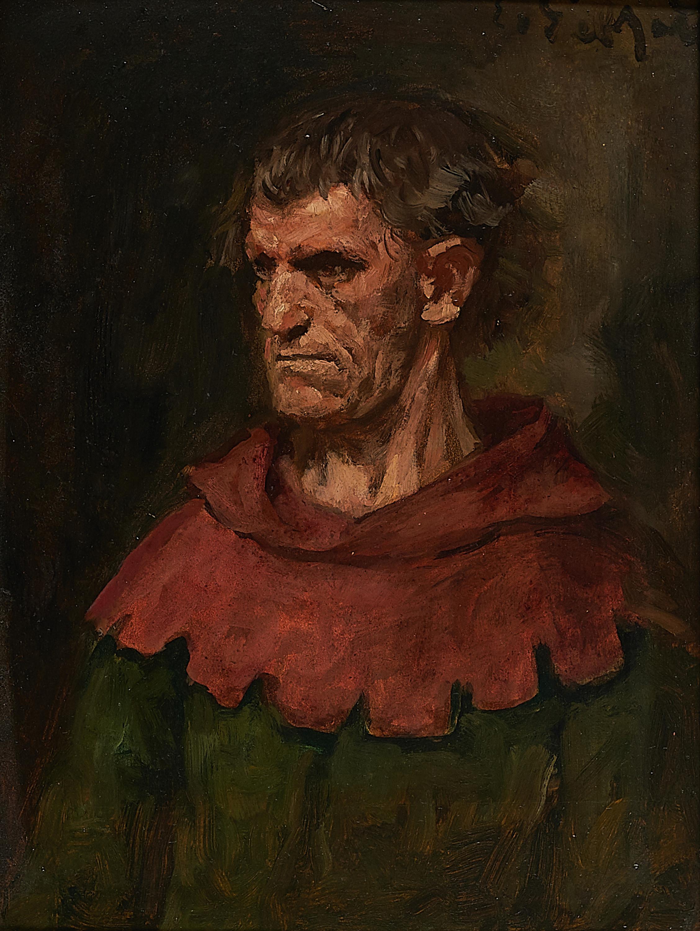 Eduard von Gebhardt - Portraitstudie eines Knappen.