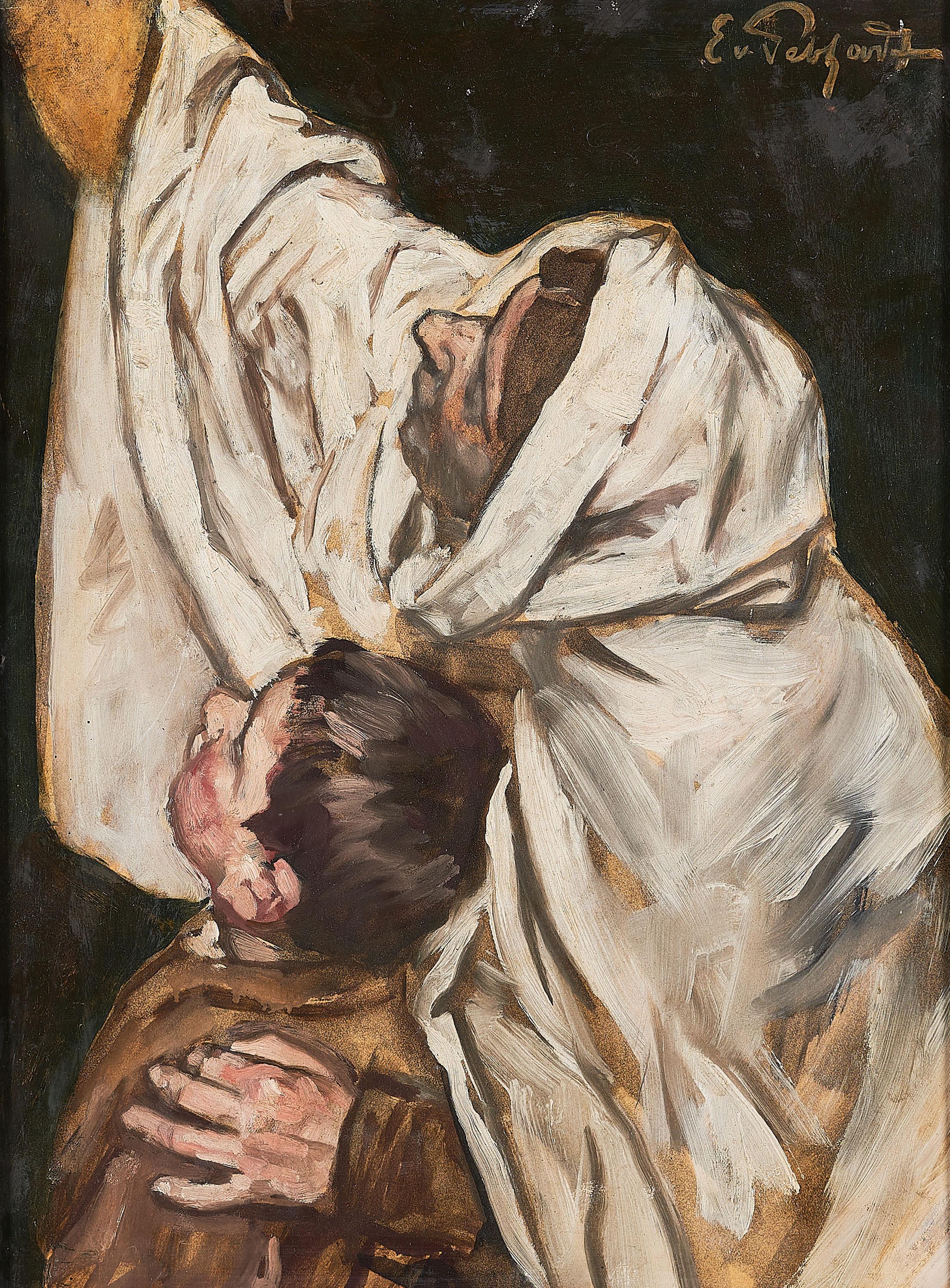 Eduard von Gebhardt - Studie zum Weihnachtsthema.