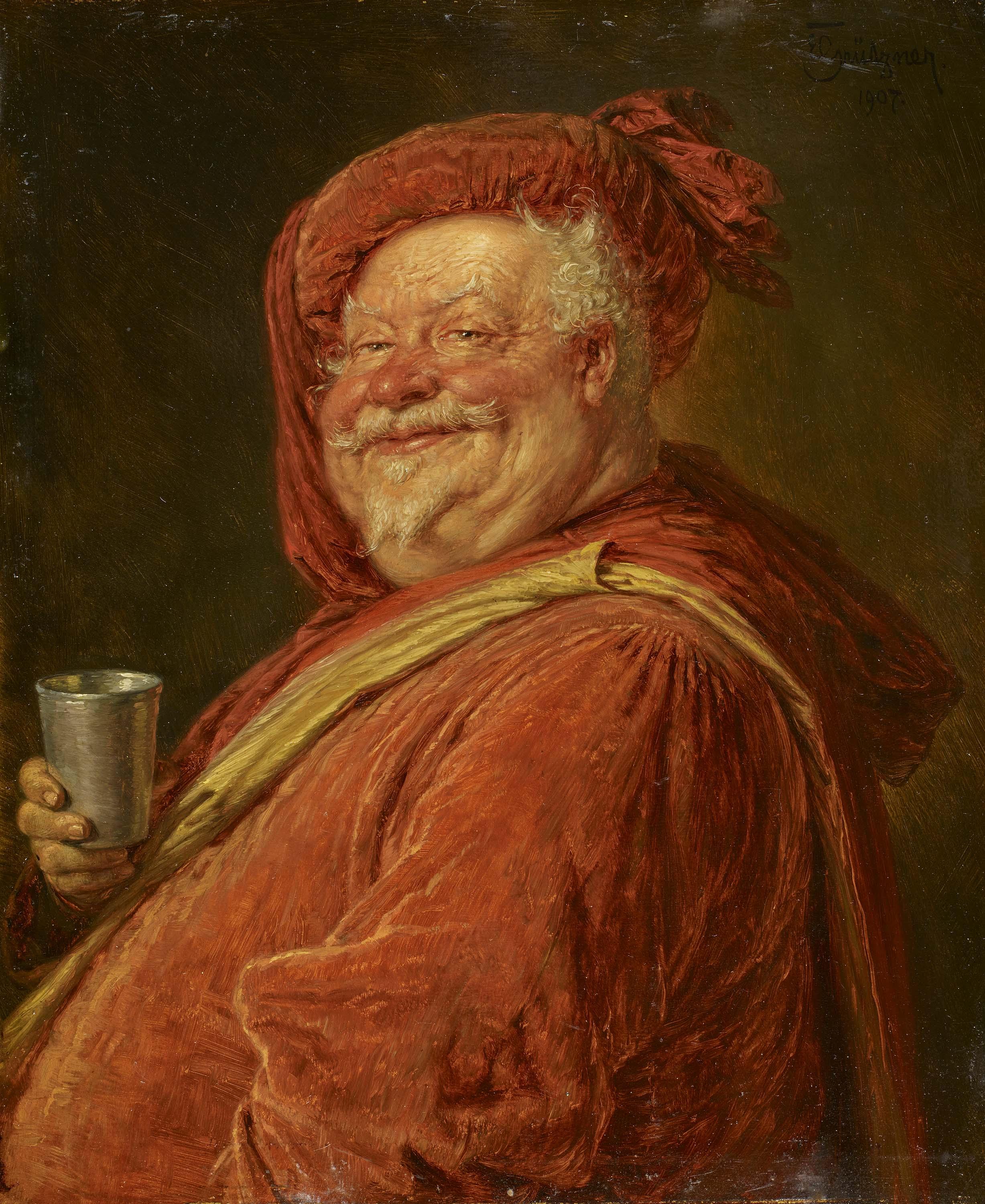 Eduard von Grützner - Falstaff