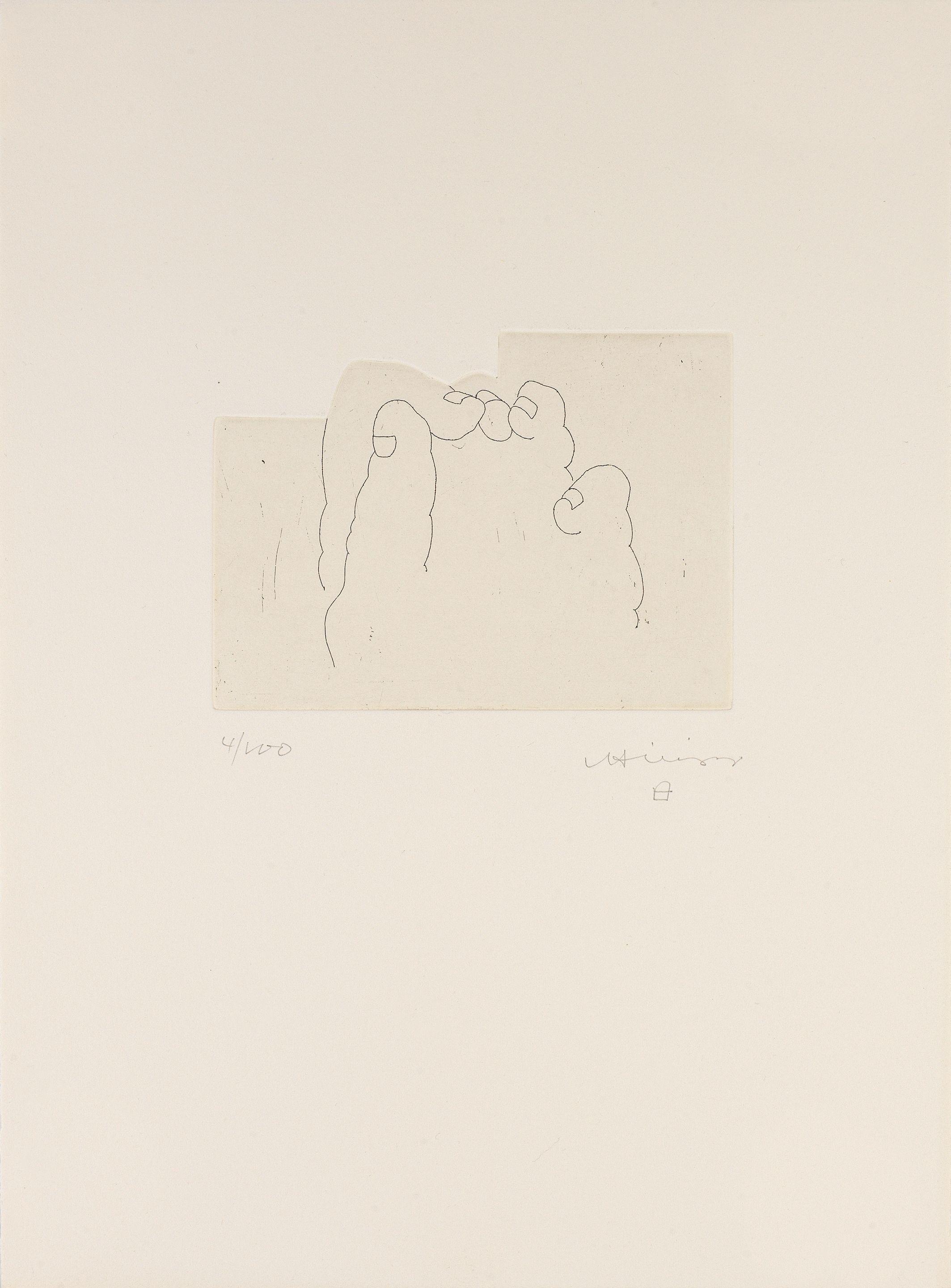 Eduardo Chillida - Esku XXXV, from \'Literature or Life\' (Hebrew Version)