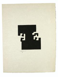 Eduardo Chillida - L\'Émerveillé, from  Hommage à Joan Miró