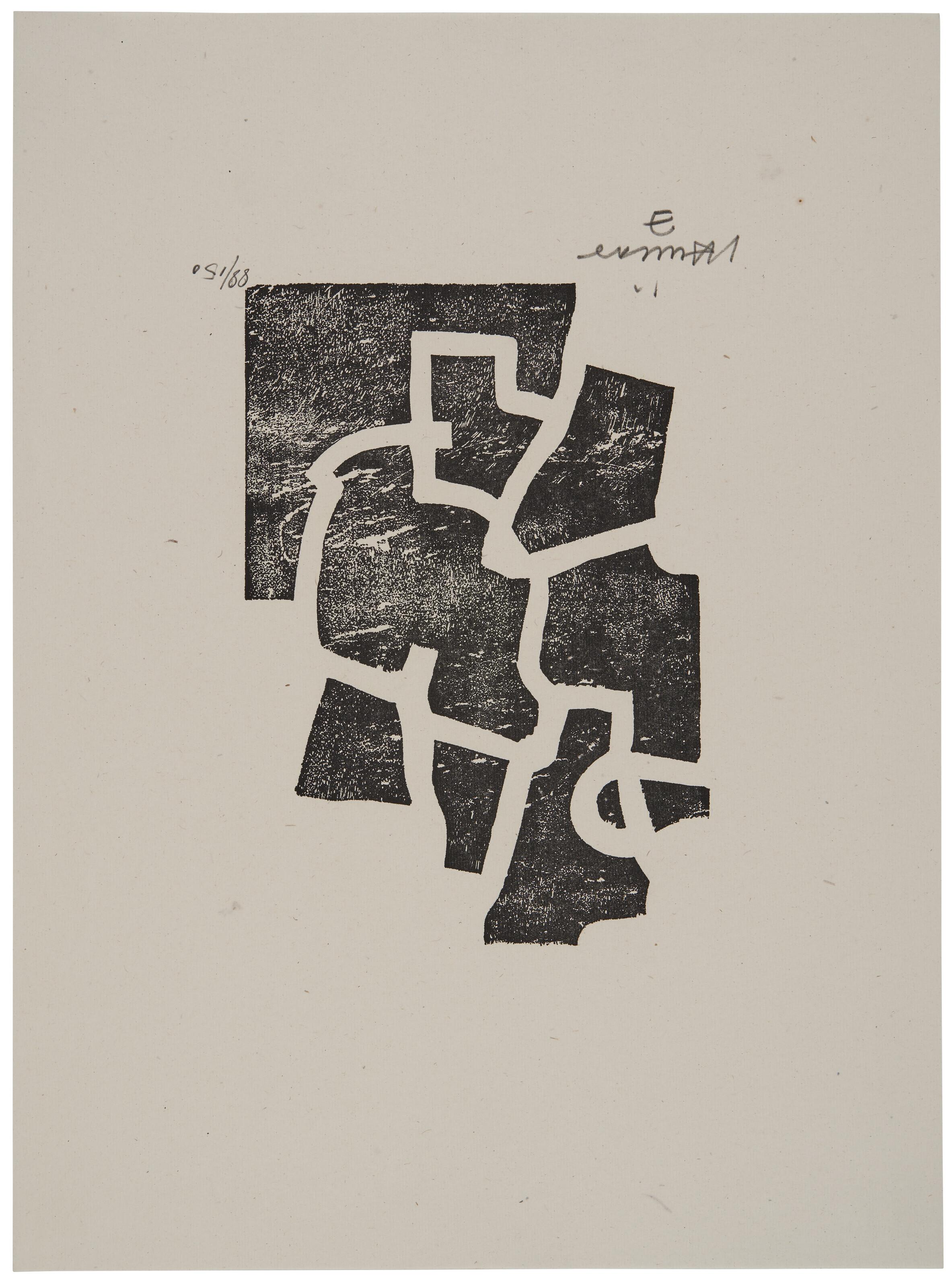 Eduardo Chillida - Sakondu, from Derrière le Miroir, No. 174