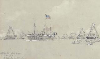 Eduardo Federico de Martino, C.V.O. - A Little Bit At Spezia (Illustrated); And Two Studies of Steam Yachts