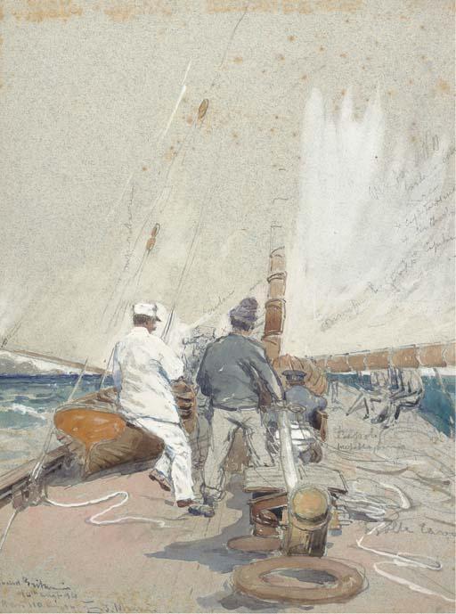 Eduardo Federico De Martino, C.V.O. - On board Britannia