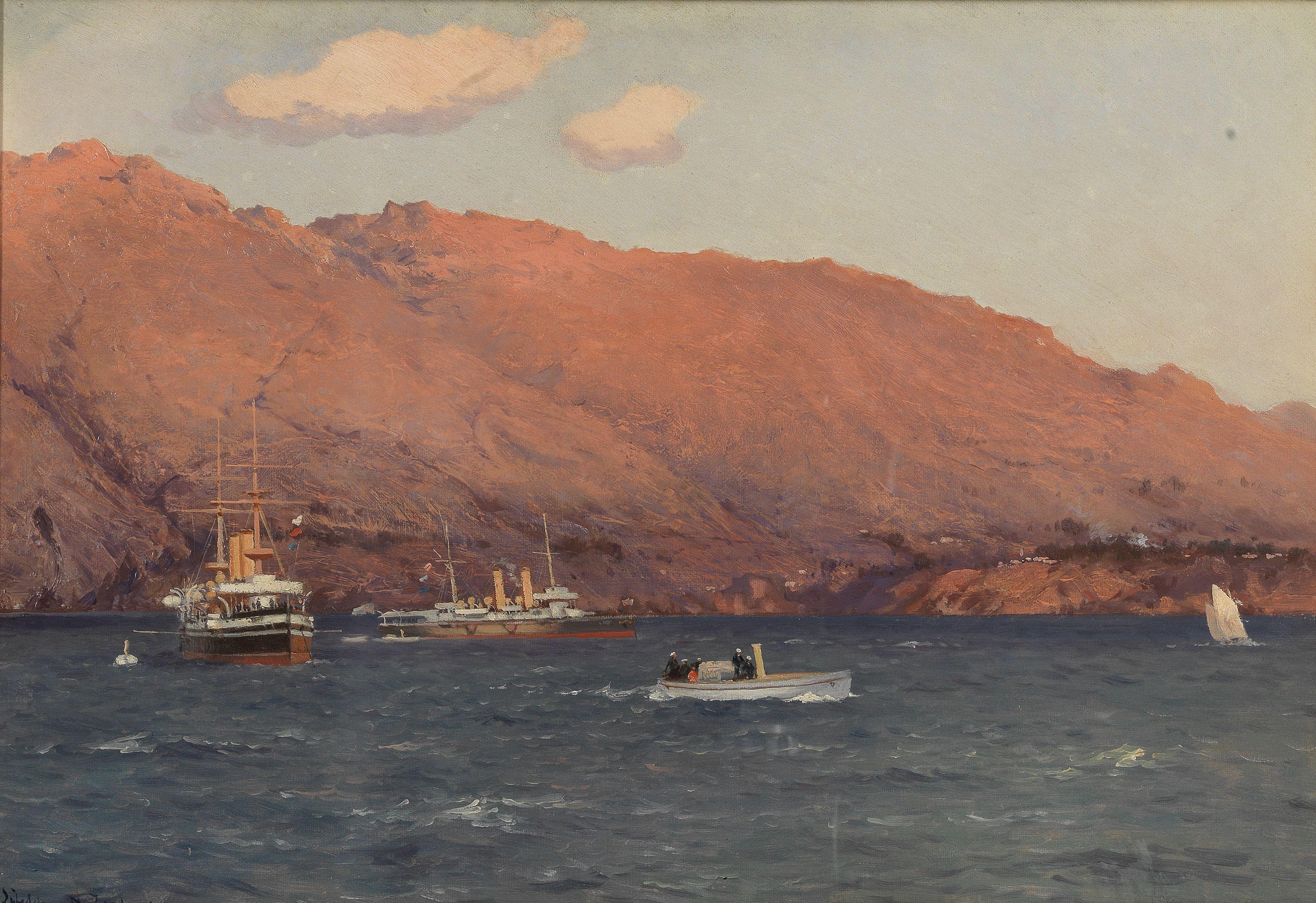Eduardo Federico de Martino - Shipping in Lyttelton Harbour, New Zealand