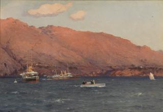 Eduardo Federico de Martino - Shipping in Lyttelton Harbour, New Zealand