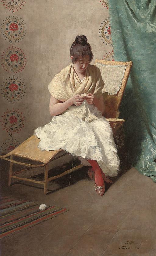 Eduardo Galli - The seamstress