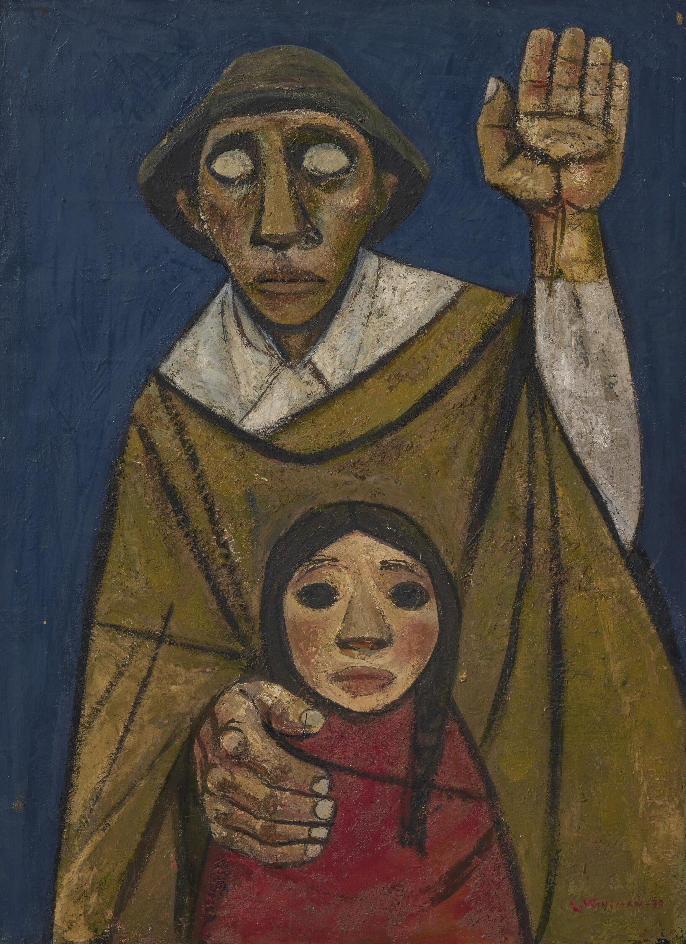 Eduardo Kingman - Ceguera (also known as Beggar and Child)