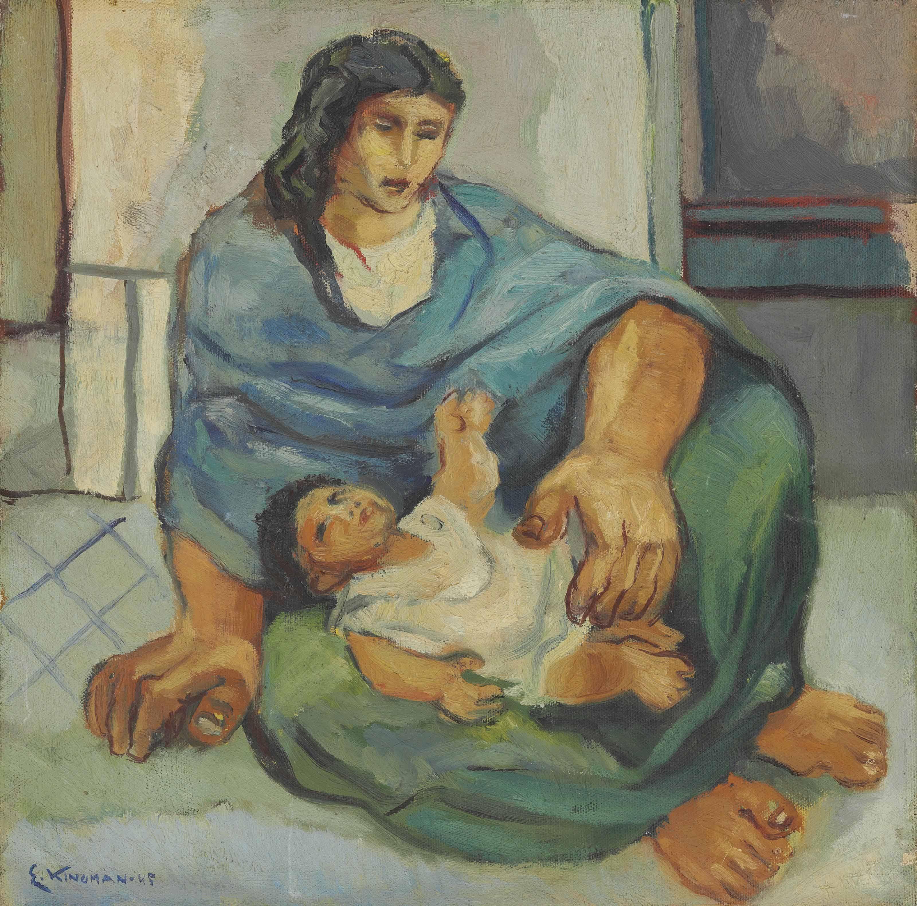 Eduardo Kingman - Mother And Son