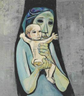 Eduardo Kingman - Untitled (Mother and Child)