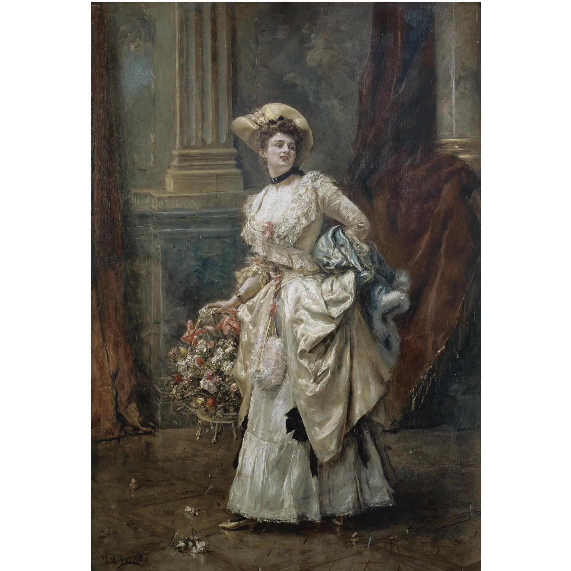 Eduardo León Garrido - Dama Con Flores (Lady With Flowers)