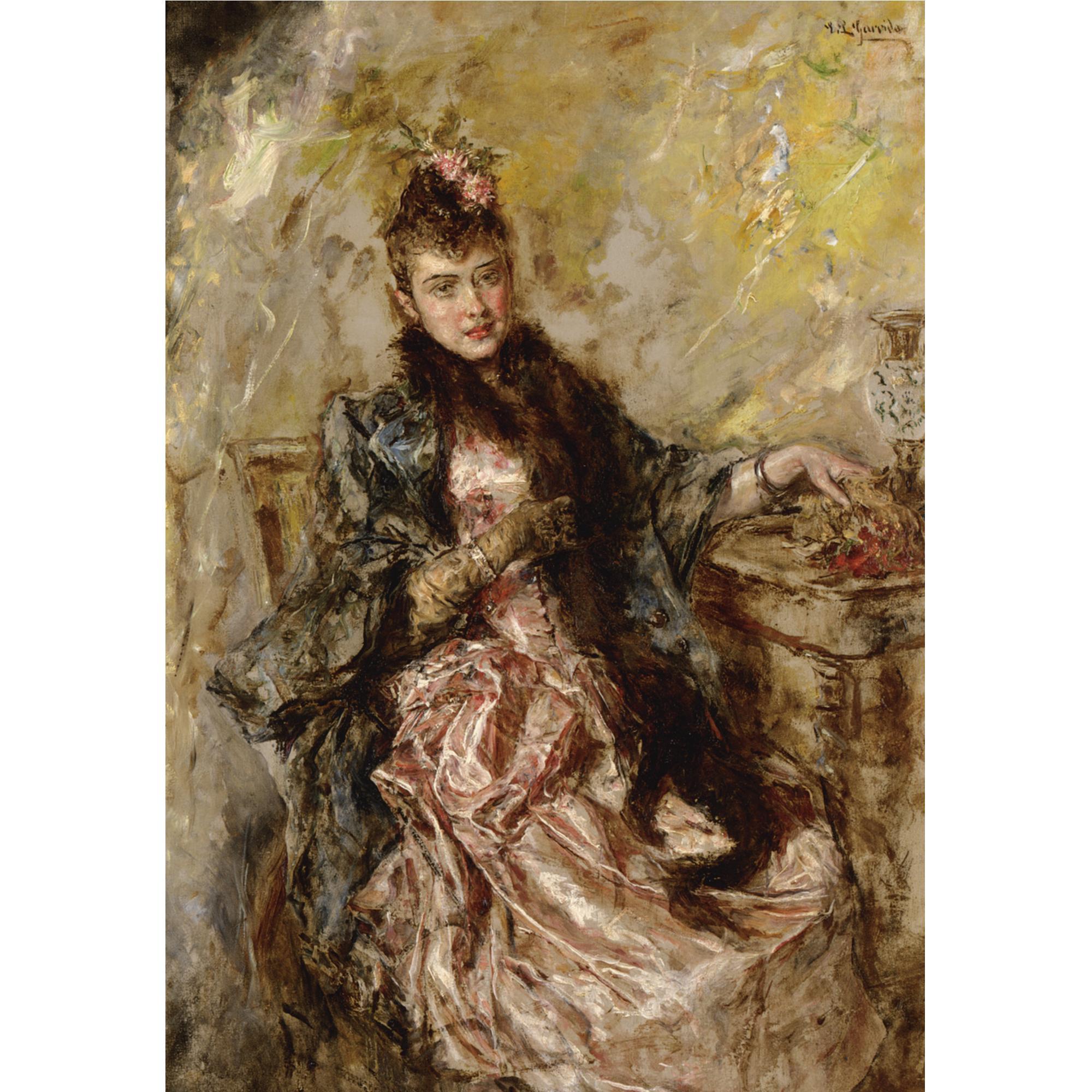 Eduardo León Garrido - Joven Con Vestido Rosa (Lady In A Pink Dress)