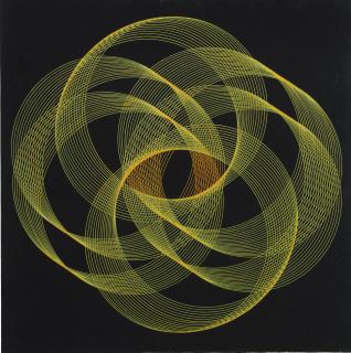 Eduardo Macentyre - Pintura Generativa (Negro Y Amarillo)