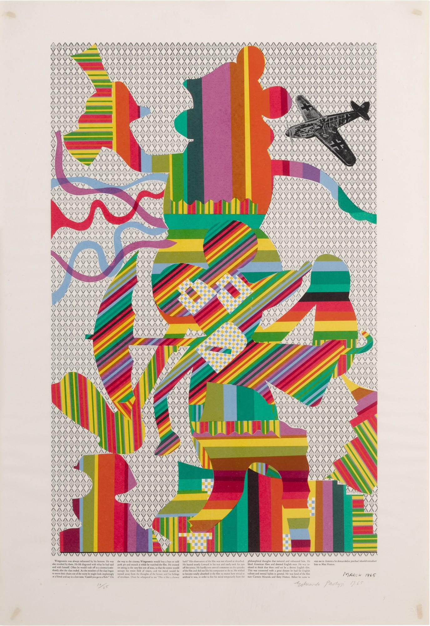 Eduardo Paolozzi - Wittgenstein at the Cinema Admires Betty Grable