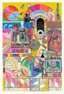 Eduardo, Sir Paolozzi - Bash (Pale Pink, Orange, Dark Pink)