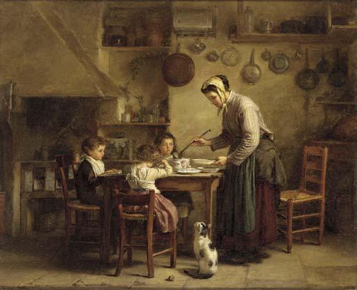Eduoard Frère - Feeding the children