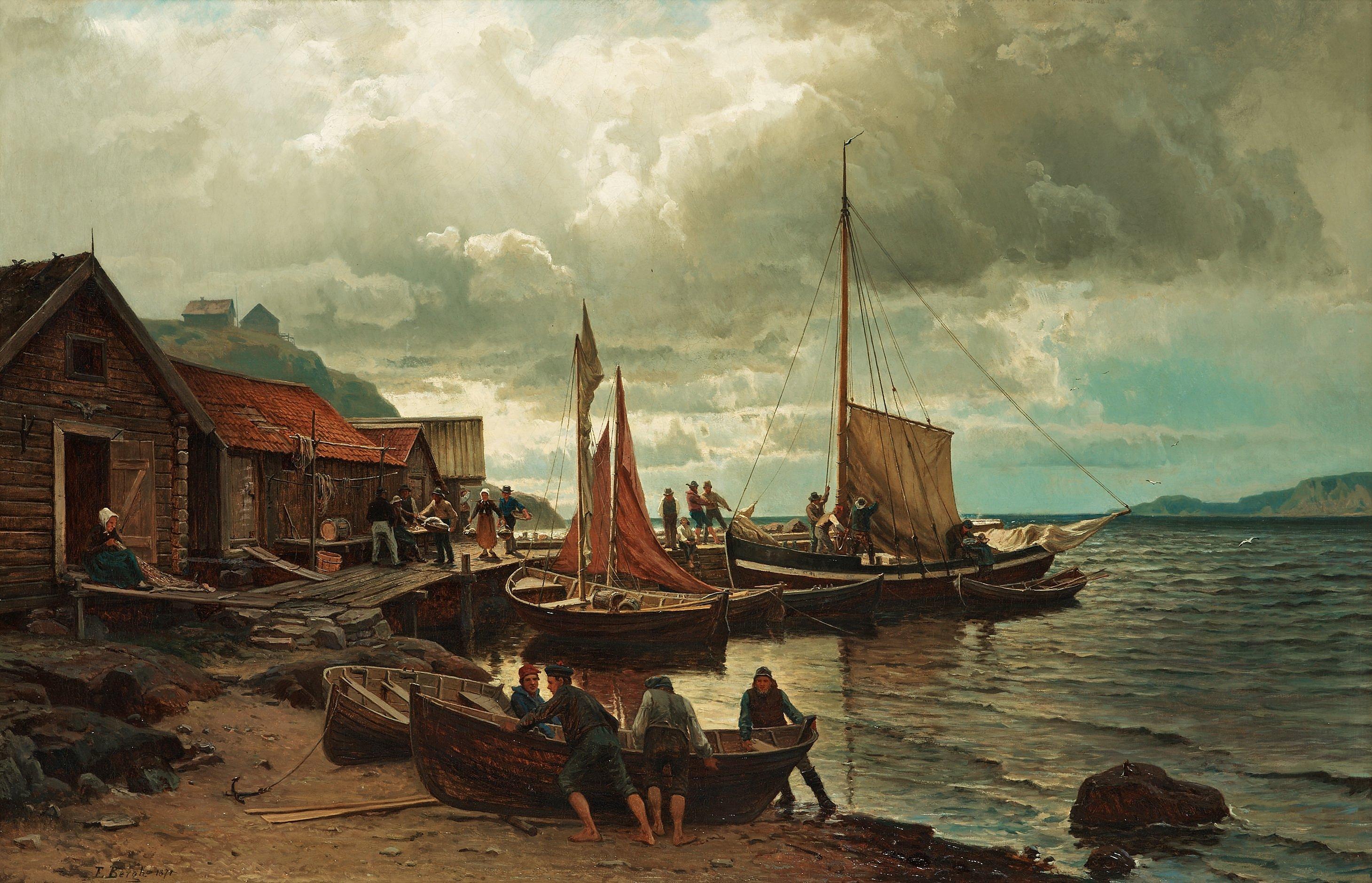 Edvard Bergh - At the harbour
