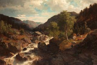 Edvard Bergh - Landscape from Dalarna, Sweden