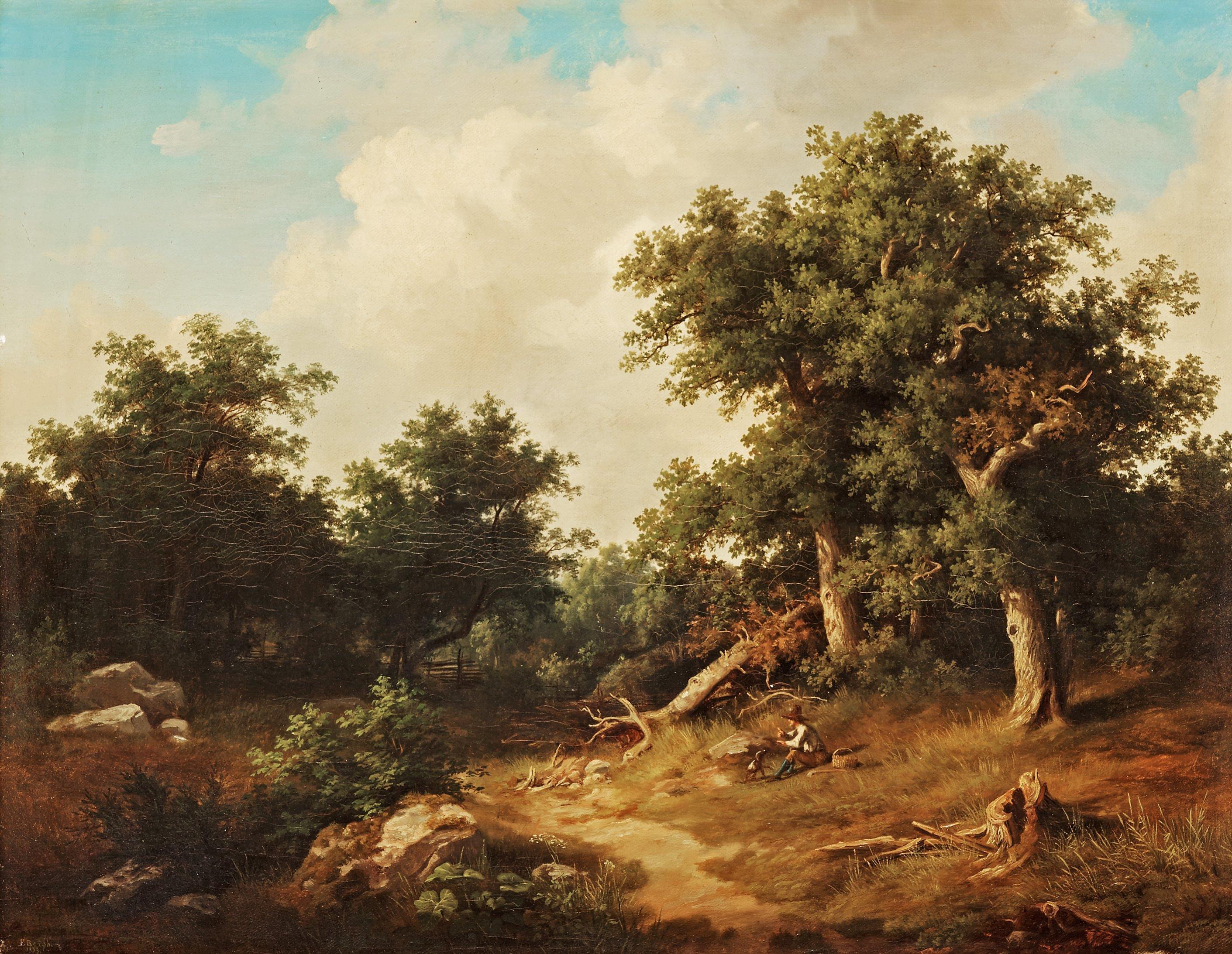 Edvard Bergh - The shepard and his dog