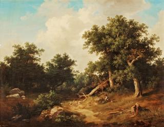 Edvard Bergh - The shepard and his dog