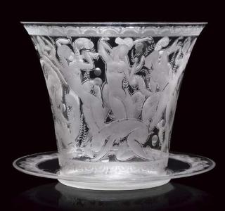 Edvard Hald - Girls Playing Ball, Vase And Underplate