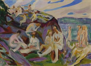 Edvard Munch - Badende På Svaberg (Bathers On Rocks)