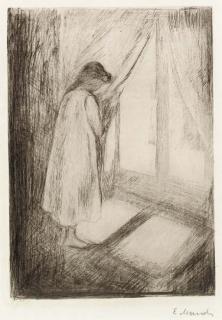 Edvard Munch - Das Mädchen am Fenster (Woll 5)
