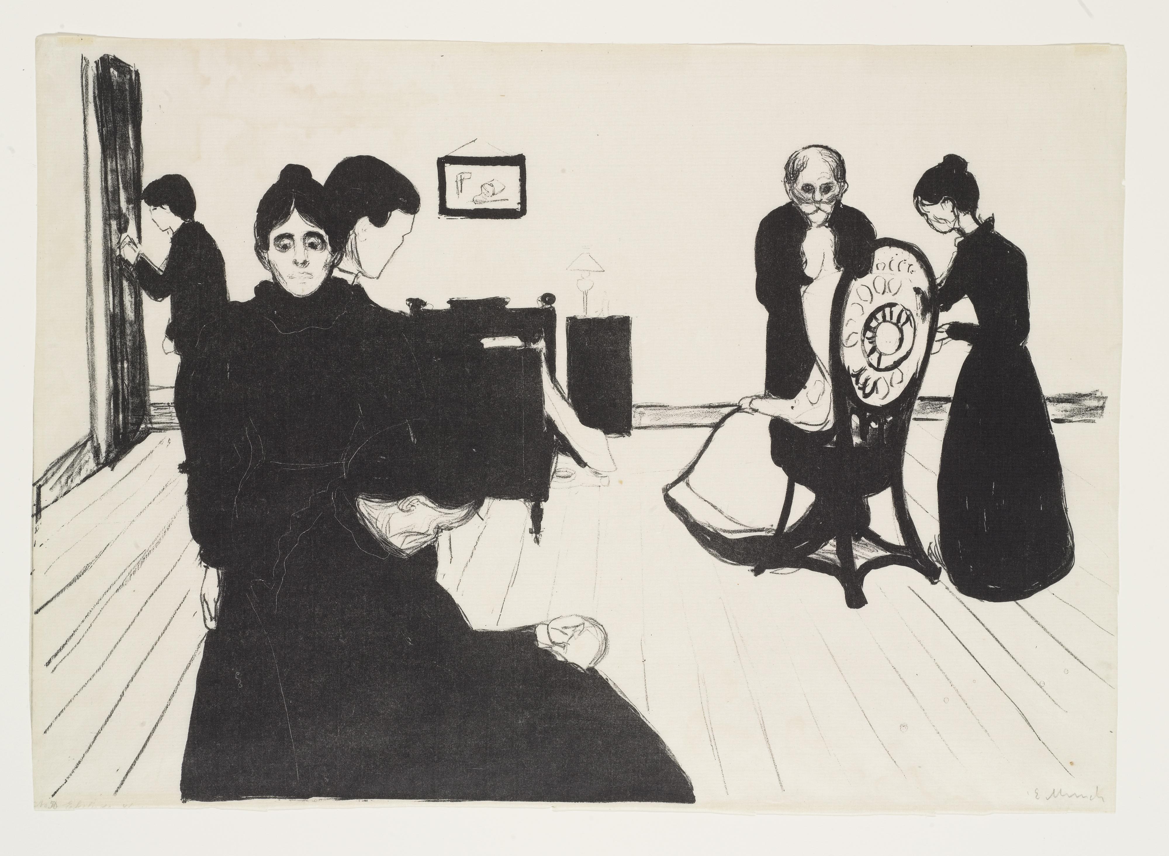 Edvard Munch - Death In The Sickroom (W. 65)