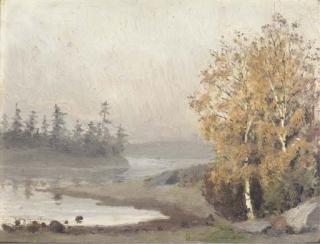 Edvard Munch - Early morning river landscape