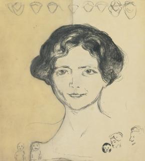Edvard Munch - Edith Rode (See Woll 311)