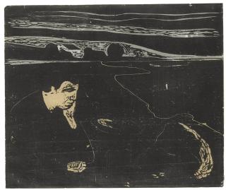 Edvard Munch - Evening. Melancholy I (Sch. 82; W. 91)
