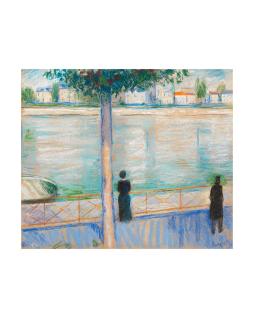 Edvard Munch - Figurer ved Seinen i Saint-Cloud