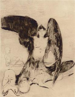 Edvard Munch - Harpy (Sch. 4; W. 4)