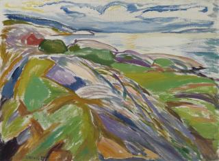 Edvard Munch - Kystlandskap Fra Hvitsten (Coastal Landscape At Hvitsten)