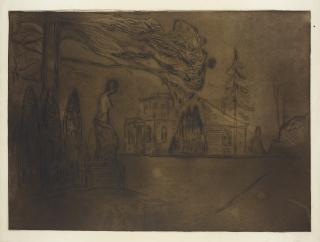 Edvard Munch - Linde Portfolio: The Garden At Night (Schiefler 189; W. 221)