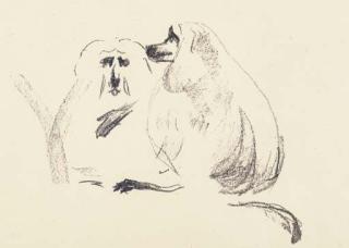 Edvard Munch - Lion Apes (Schiefler 436; Woll 458)