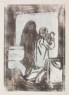 Edvard Munch - Old Man praying (Sch. 173; W. 205)