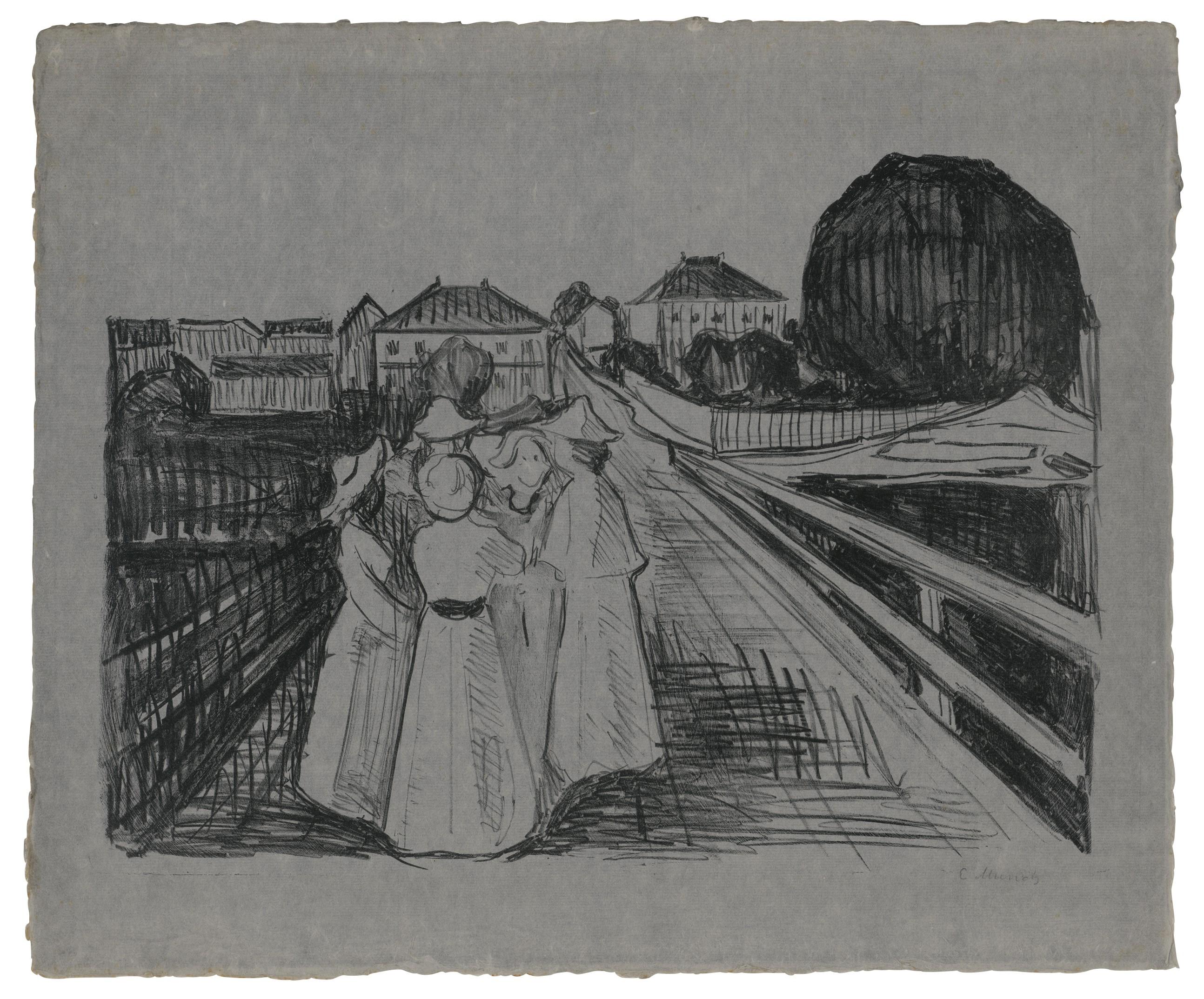 Edvard Munch - On The Bridge