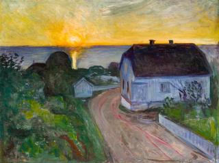 Edvard Munch - Soloppgang I Åsgårdstrand (Sunrise in Åsgårdstrand)