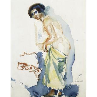 Edvard Munch - Standing Nude With Dress