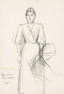 Edvard Munch - Study For The Death In The Sickroom - Recto  Boats On The Water And Portrait Of A Man - Verso