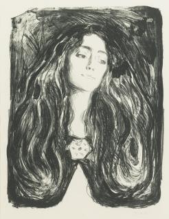 Edvard Munch - The Brooch, Eva Mudocci (W. 244)
