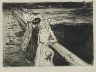 Edvard Munch - The Girls on the Bridge (W. 232)